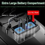 TESLAX 36000mAh 500M Distance,RC Fishing Bait Boat,2Kg Loading,Low Battery Alarm,2 High-Speed Motors, Resistant To Level 8 Winds