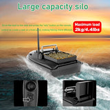 TESLAX 36000mAh 500M Distance,RC Fishing Bait Boat,2Kg Loading,Low Battery Alarm,2 High-Speed Motors, Resistant To Level 8 Winds