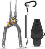 TRUSCEND Fishing Pliers Upgraded Muti-Function Fishing Gear Hook Remover Resistant Harshest Salt Fishing Tools Gifts for Men