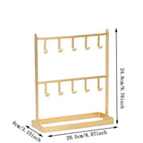Table Iron Jewelry Earrings Hanger Necklace Hair Earrings Bracelet Display Rack Bracelet Display Rack Key Rack Storage