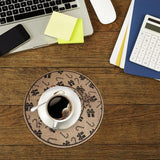Table Mat Flower Golden PVC Placemat Hollow Insulation Coaster Pads Table Bowl Home Christmas Modern Style Decor Heat Resistant