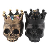 Tealight Candle Holder Halloween Resin Candlestick Stand For Tea Light Table Skull Ornament For Candles Party Supplies For Patio