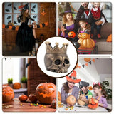 Tealight Candle Holder Halloween Resin Candlestick Stand For Tea Light Table Skull Ornament For Candles Party Supplies For Patio