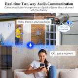 Techage 4K Security Camera System Ultra HD 8MP POE NVR Two-Way Audio Face Detect Color Night Vision CCTV Video Surveillance Set
