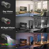 Techage 4K Security Camera System Ultra HD 8MP POE NVR Two-Way Audio Face Detect Color Night Vision CCTV Video Surveillance Set