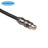 Thickened HIFI Double-layer Shielded Gold-plated Head 3.5 M To Double RCA Female Audio Cable 0.3 M