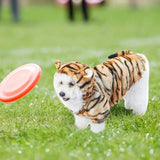 Tiger Dog Halloween Costume Pet Cosplay Clothes Hooded Cat Coat Hoodie Warm Winter Apparel Pet Funny Uniform Cute Dog Cosplay