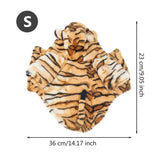 Tiger Dog Halloween Costume Pet Cosplay Clothes Hooded Cat Coat Hoodie Warm Winter Apparel Pet Funny Uniform Cute Dog Cosplay