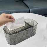 Tissue Box Cover Organizer Large Capacity Tissue Box Cover With Storage Compartment Household Storage Supplies For Dining Room