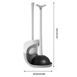 Toilet Brush And Holder Set No Dead-End Toilet Cleaning Plunger Sanitation Supplies For Shopping Mall Scenic Spot Home Hotel
