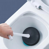Toilet Brush And Holder Set No Dead-End Toilet Cleaning Plunger Sanitation Supplies For Shopping Mall Scenic Spot Home Hotel