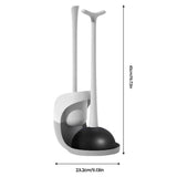 Toilet Brush And Holder Set No Dead-End Toilet Cleaning Plunger Sanitation Supplies For Shopping Mall Scenic Spot Home Hotel