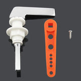Toilet Flush Lever Zinc Alloy Angle Fitting Side Mount Toilet Wrench Replacement Old-Fashioned Toilet Supplies Bathroom Hardware