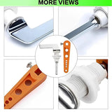 Toilet Flush Lever Zinc Alloy Angle Fitting Side Mount Toilet Wrench Replacement Old-Fashioned Toilet Supplies Bathroom Hardware