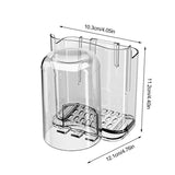 Toothbrush Organizer 1 Cup Toothbrush Holder With Draining Hole Bathroom Holders For Hair Accessories Combs Toothbrushes