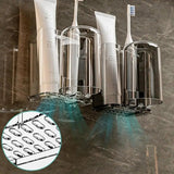 Toothbrush Organizer 1 Cup Toothbrush Holder With Draining Hole Bathroom Holders For Hair Accessories Combs Toothbrushes