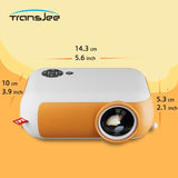 Transjee A10 MINI Projector Home Cinema Portable Theater 3D LED Videoprojector High Quality Beamer 4K 1080P Via HD Port Smart TV
