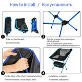Travel Folding Chair Ultralight High Quality Outdoor Portable Camping Chair Beach Hiking Picnic Seat Fishing Tools Chair стул