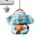 Tree Decoration Santa Claus 2D Mini Snowman Ornament With Lanyard Christmas Figurine Ornaments For Classrooms Garden Car