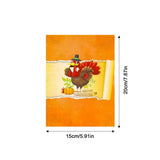Turkey Thanksgiving Card Fall Greeting Cardstock With Blank Sheet For Thanksgiving Thanksgiving Decor For Living Room School