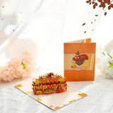 Turkey Thanksgiving Card Fall Greeting Cardstock With Blank Sheet For Thanksgiving Thanksgiving Decor For Living Room School