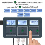 Tuya WiFi Water Quality Tester 8 In 1 S.G/PH/EC/ORP/TDS/CF/SALT/TEMP Measuring Analyzer DIY Water Quality Detector Water Monitor
