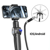 Two-Way Articulating Borescope Industrial Endoscope with 8.5mm Articulating Camera Head for Automotive Aircraft Mechanics