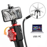 Two-Way Articulating Borescope Industrial Endoscope with 8.5mm Articulating Camera Head for Automotive Aircraft Mechanics