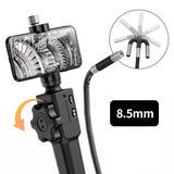 Two-Way Articulating Borescope Industrial Endoscope with 8.5mm Articulating Camera Head for Automotive Aircraft Mechanics