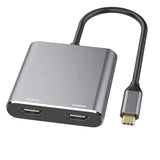 Type-c Hub To Dual Hdmi Pd Usb3.0 Hub Mobile Phone Laptop Multi-port Docking Station