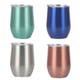 U-shaped Egg Cup Double-layer Thermos Cup High Appearance Level Creative Simple Household Red Wine Glass Will Carry Cover Vacuum