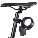 ULAC Bike Lock 110dB Bicycle Electronic Alarm Lock Cycling Bike Steel Cable Lock Anti-Theft Bike Locker Road Bike Safe Wire Lock