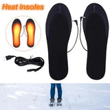 USB Heated Shoe Insoles Electric Rechargeable Foot Warming Pad Soft Feet Warmer Sock Pad Mat Winter Outdoor Heating Insoles