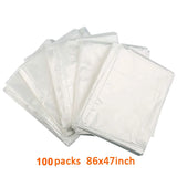 47"x86"  Sauna Blanket Liners Disposable Body Wrap Plastic Sauna Bags 50 Packs Plastic Sheeting Sauna Blanket Accessories