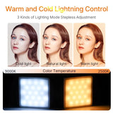 Ulanzi VL49 RGB PRO Updated Full Color LED Video Light 2500mAh 2500K-9000K Camera Light W Honeycomb Diffuser for Photography