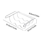 Under Desk Storage Basket Hangings Baskets For Kitchen Iron Art Pantry Book Refrigerator Fruit Organizer Wine Storage Rack