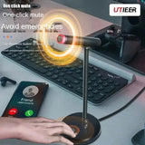 Usb Wired Condenser Microphone Computer Desktop Conference External Live Streaming Laptop Voice Online Class Home Microphone