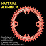 VIARON Folding Bike Chainwheel Positive Negative Tooth Bicycle Disc 34T/36T Aluminum Alloy for MTB Mountain Bike Parts