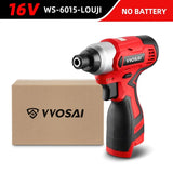 VVOSAI 100N.m MT-SER 16V Electric Drill Screwdriver Impact Driver Cordless Drill Household Multifunction Hit Power Tools