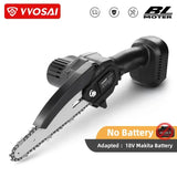 VVOSAI 6 Inch 20V MT-SER Mini Brushless Electric Chain Saw Handheld With Woodworking Pruning One-handed Garden Tools