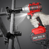 VVOSAI Brushless 1/2" Wrench Impact Electric Screwdriver Cordless Electric Wrench For 18V Makita Lithium Battery