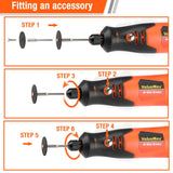 ValueMax 4V Electric Mini Grinder Set Drill USB Charging Rotary Tools With Engraving Accessories Kits for DIY Grinding Polishing