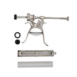 Veterinary Animal Continuos Injection Syringe Revolver 10/20/30/50ml Stainless Steel Vaccination Gun Automatic for Cow Pig  Shee