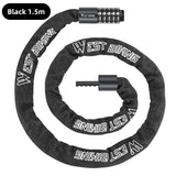WEST BIKING 100-150cm Bicycle Chain Code Lock Safety 5 Digit Combination Anti-Theft Bicycle Motorcycle Lock E-bike Accessories