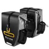 WEST BIKING 1000D Waterproof Bicycle Pannier Bag 50L Rear Double Side Bags Long Ride Cross-Country Wear-resistant Scooter Bags