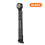 WEST BIKING 120 PSI Bike Pump With Pressure Gauge Aluminum Alloy Tire Inflator Ergonomic hand Pump Extension Hose AV/FV