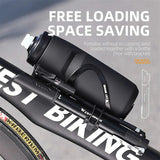 WEST BIKING 120 PSI Dual Cylinder Bicycle Pump With Pressure Gauge Portable Floor Pump For MTB Road Bike Tire Balloon Inflator