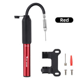 WEST BIKING 3 Color Bicycle Air Pump Portable Tire Inflator Schrader Presta Extension Hose Manual Air Compressor MTB Road Bike