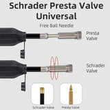 WEST BIKING 3 Color Bicycle Air Pump Portable Tire Inflator Schrader Presta Extension Hose Manual Air Compressor MTB Road Bike