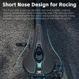 WEST BIKING 3D Printed Road Bike Seat T800 Carbon Speed Saddle Lightweight Short Nose Racing Bike Saddle Bicycle Parts